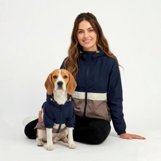 matching humano perr, duo de chaquetas