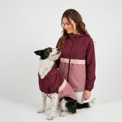 Chaqueta Humano Vinotinto - Rosa