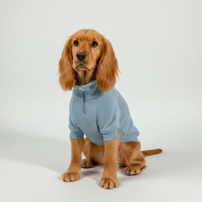 Saco Mascota Media Cremallera Azul